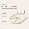 Anuvedic COGNI ANU daily supplement routine directions: Take it with intention, one tablet, twice a day, after meal, with water, for 90 days.